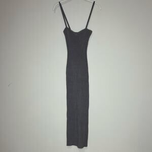 NEW Forever 21 Gray Ribbed Bodycon Tank Dress Size S